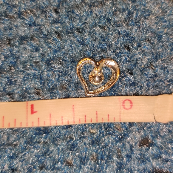 NEW Heart Gem Stud Rhinestone Earrings Valentine's Day Anniversary - Picture 4 of 6